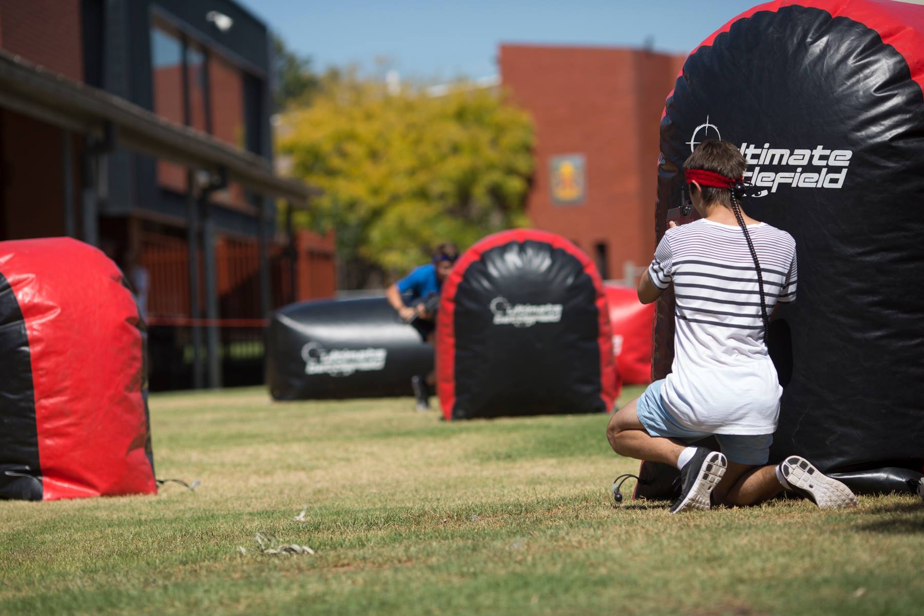 Book in for a paintball session at Sniper's Den in Moorabbin